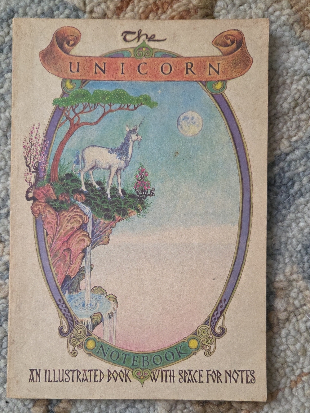 The Unicorn, An Illustrated Book with Space for Notes 1981 NOS